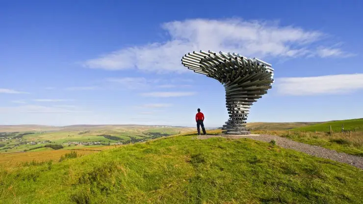 The Singing Ringing Tree is a famous local walk.