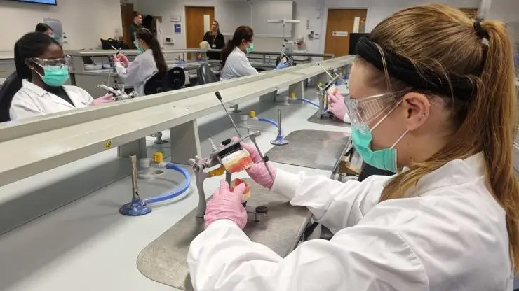 Students in our dental laboratory