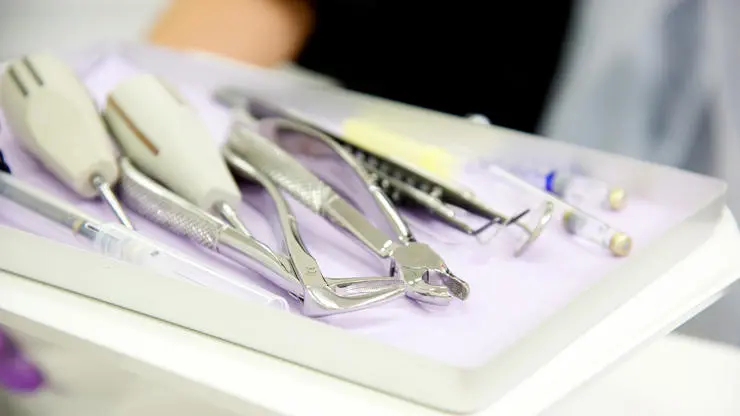 Close up of dental equipment