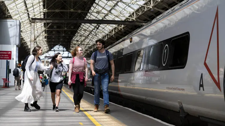 Preston train station.