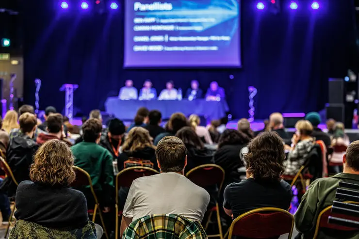 Lancashire Music Summit 2024 audience and panel. Image: Michael Porter Photography