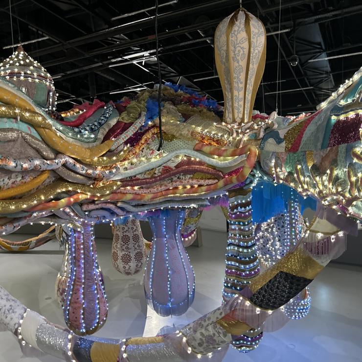 The MAAT Museum displaying work by Joana Vasconcelos. 