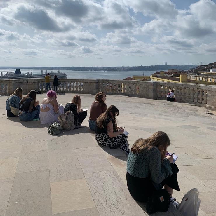 While in Lisbon, the city inspired us to sketch.