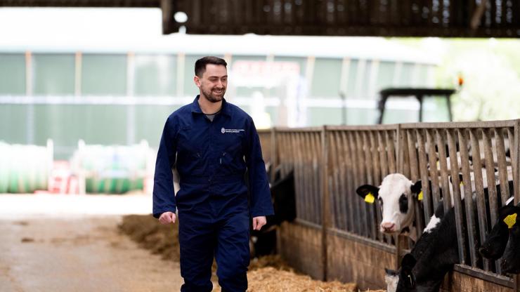 Vet Students have access to the working farm facilities at Myerscough College