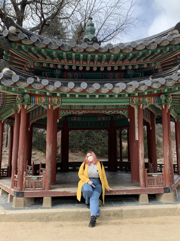 Zuleika during her time studying abroad in South Korea