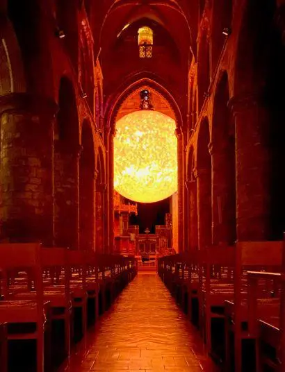 SUN hanging in St Magnus Cathedral, Orkney 2023