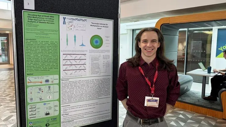 Luke Gent at UCLan Postgraduate Research Conference in May 2024.