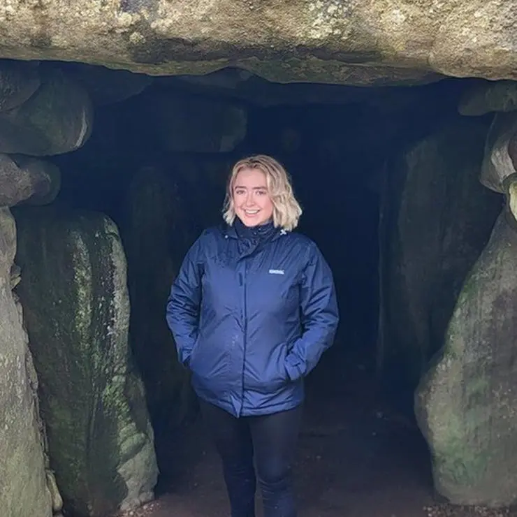 Charley and her class visited the West Kennet Long Barrow.