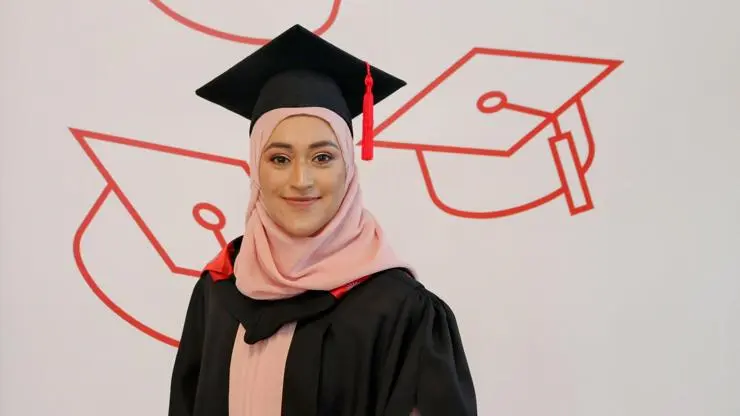 Salma at her graduation