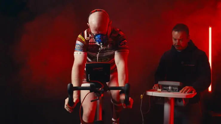 Liam Farrell takes the VO2 max test