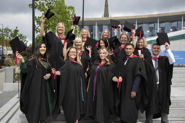 Our Social Work apprenticeship graduates celebrate their success.