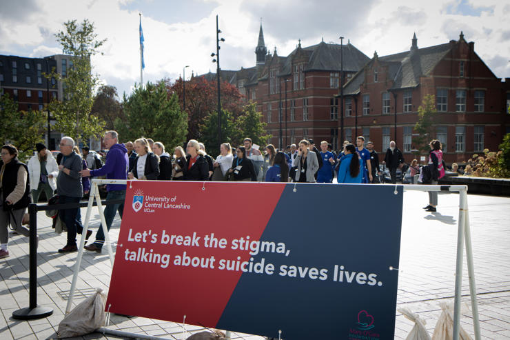 The walk's start and finish line was at University Square 