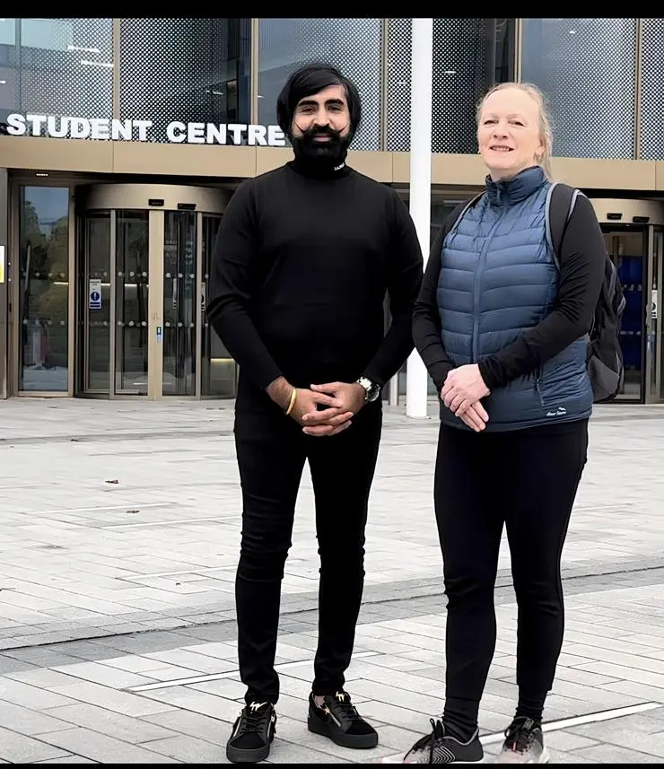 Shaz Malik and Professor Joanne Westwood