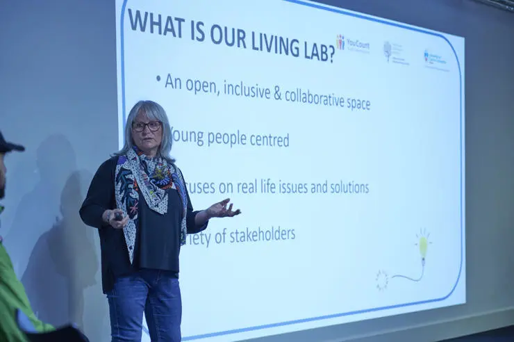 Professor Julie Ridley from the UCLan Centre for Citizenship and Community opening and setting the scene for the third Living Lab